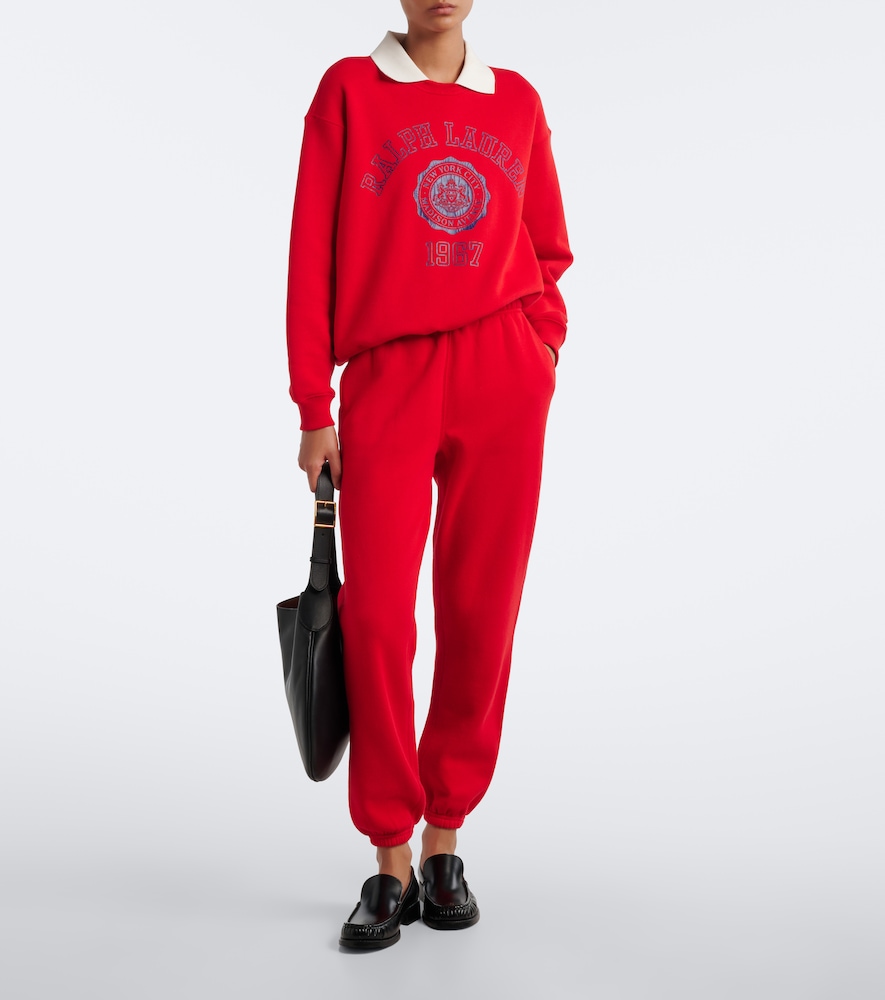 Polo Ralph Lauren Printed Layered Cotton-Blend Sweatshirt