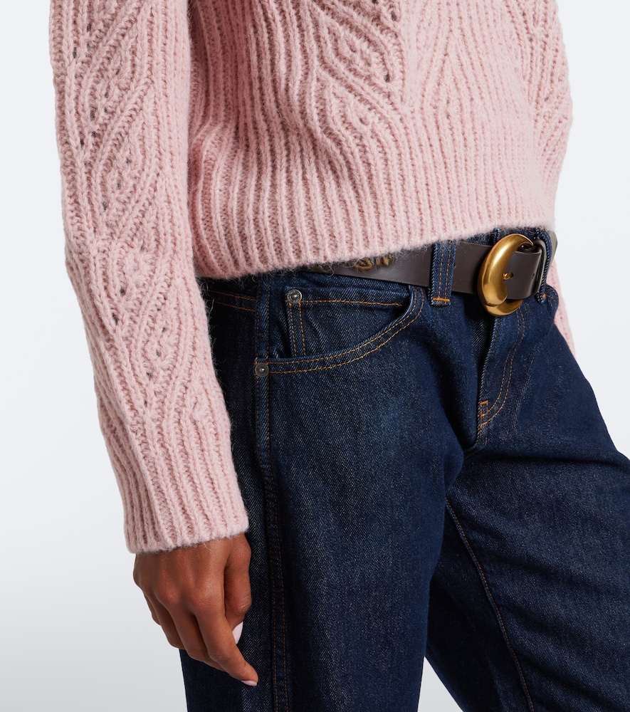 Wool, Alpaca, And Cashmere Turtleneck Sweater