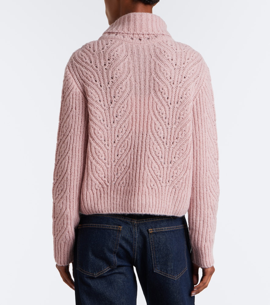 Wool, Alpaca, And Cashmere Turtleneck Sweater