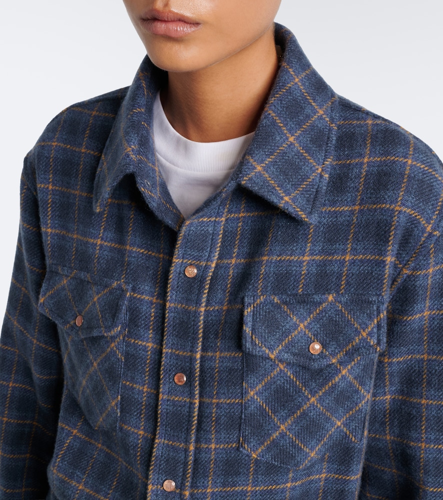Rugged Explorer Plaid Cashmere Shirt