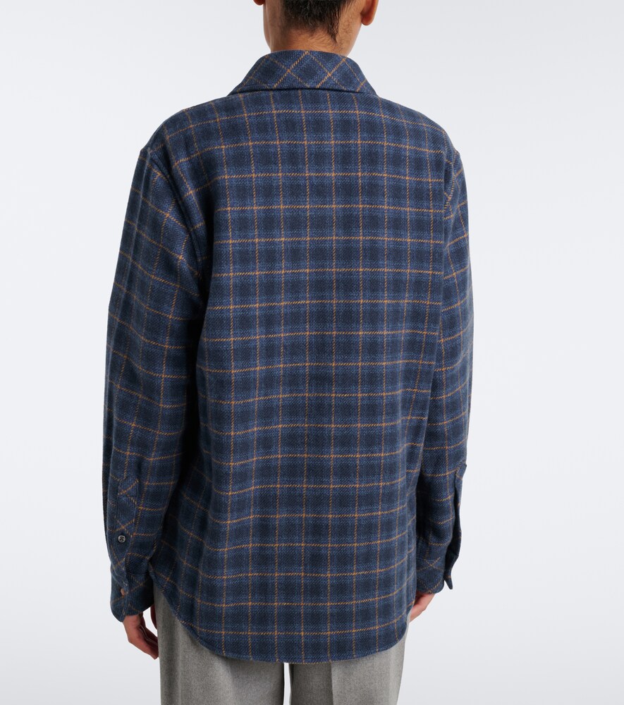 Rugged Explorer Plaid Cashmere Shirt