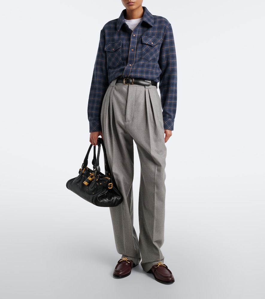 Rugged Explorer Plaid Cashmere Shirt