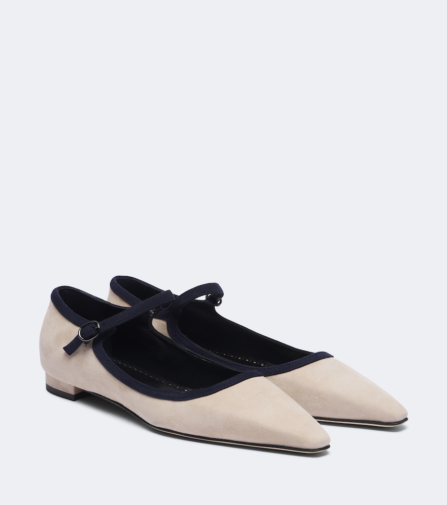 Ballerinas Perdiccamod aus Veloursleder