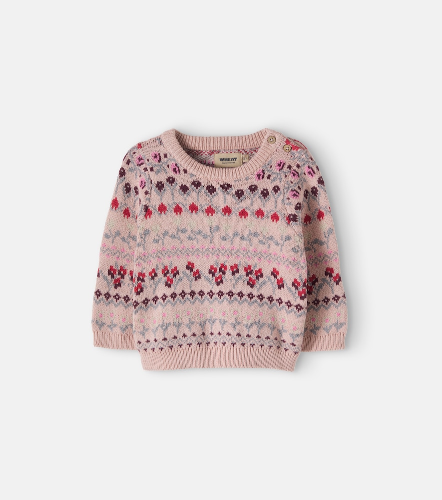 Baby – Pullover MikMak aus Baumwoll-Jacquard
