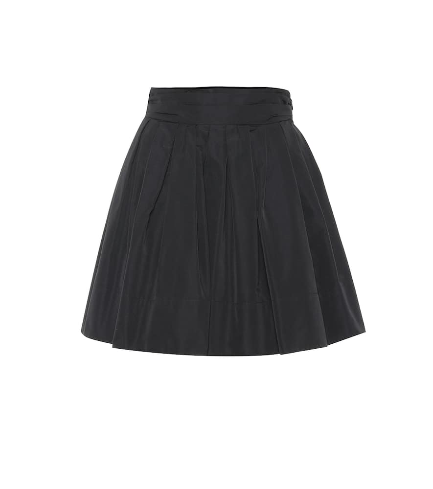 Click to view more detailed imagery on our partner's website Valentino Cotton-Blend Faille Miniskirt In Black