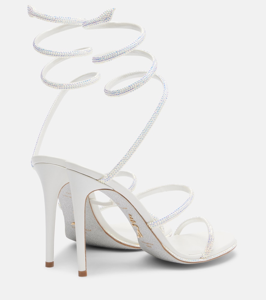  Rene Caovilla Rene Caovilla Cleo Embellished Leather Sandals 