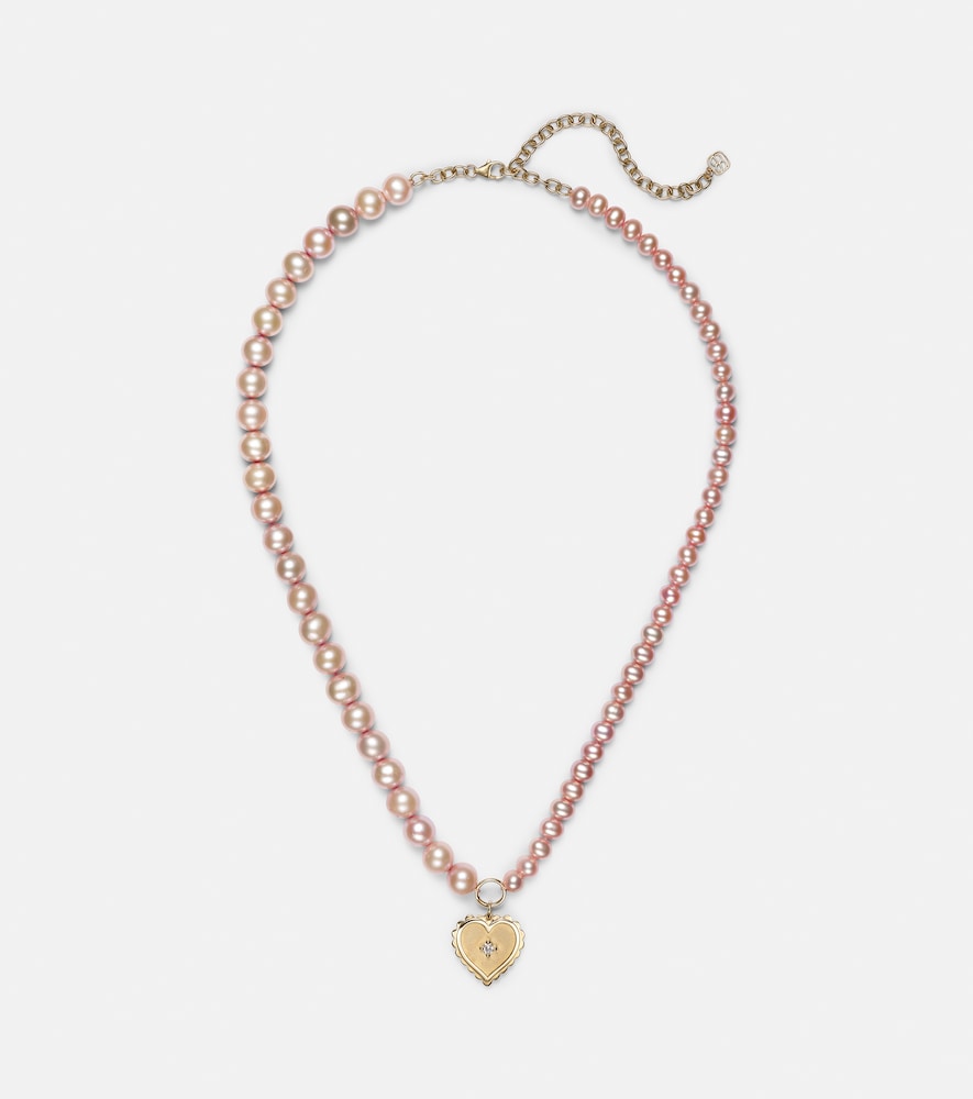 Sydney Evan 14kt gold necklace with pearls