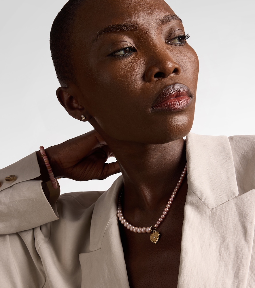 Sydney Evan 14kt gold necklace with pearls