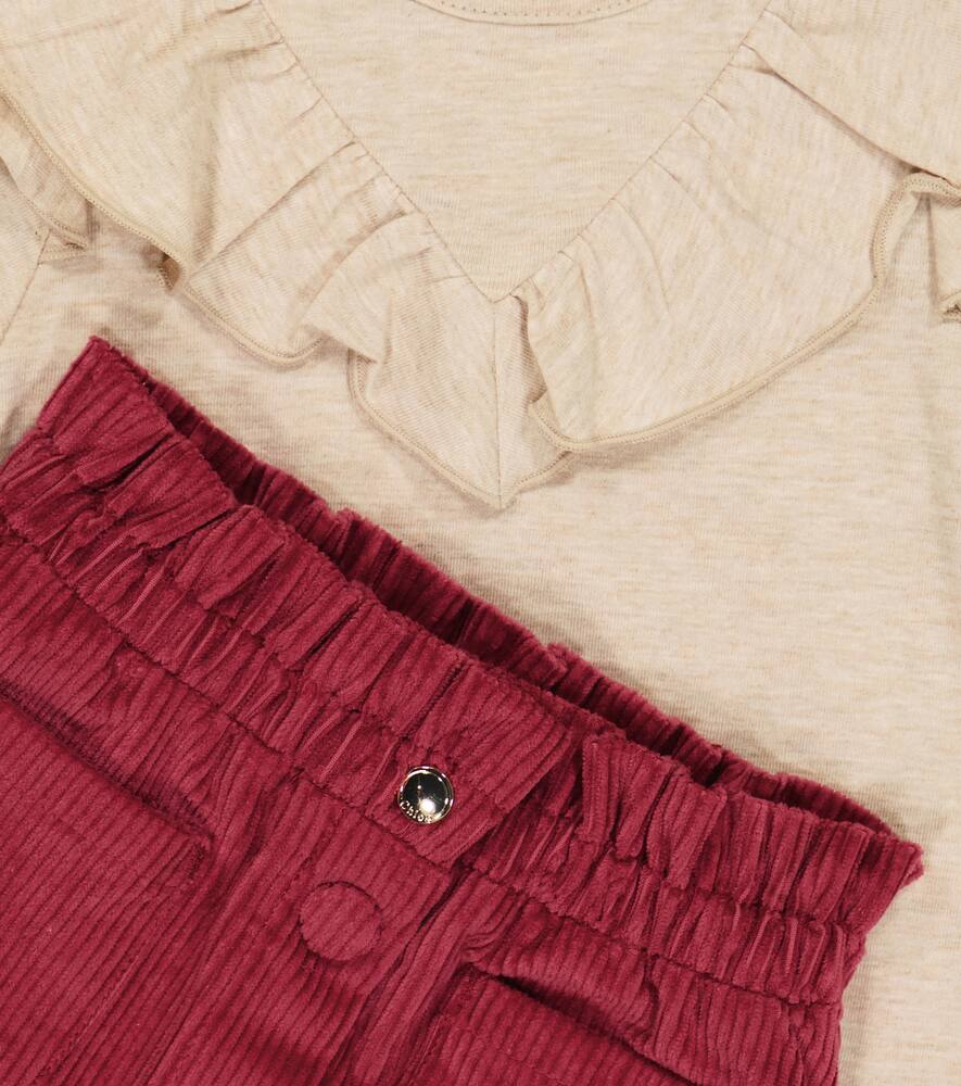  Chloe Kids Chloã© Kids Baby - Set Pullover E Gonna In Cotone 