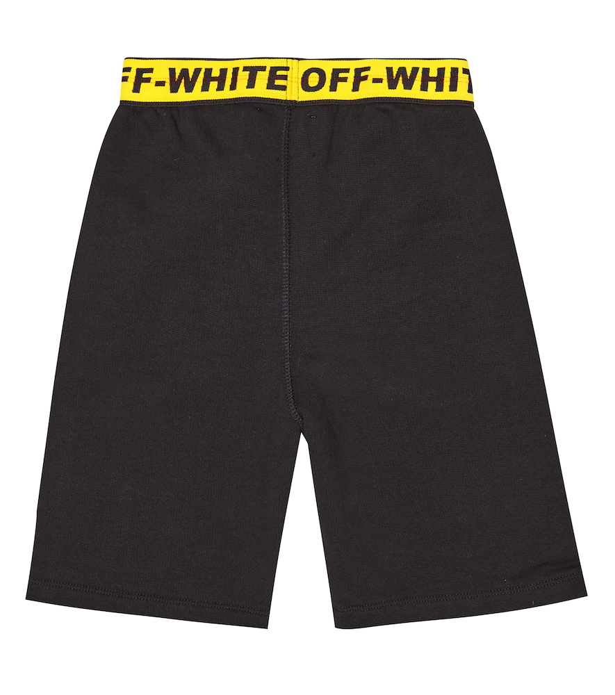  Off-white Kids Off-white Kids Logo Cotton Jersey Shorts 