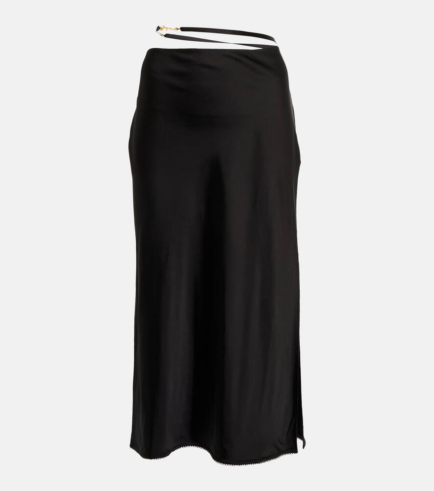 Jacquemus La Jupe Notte satin midi skirt