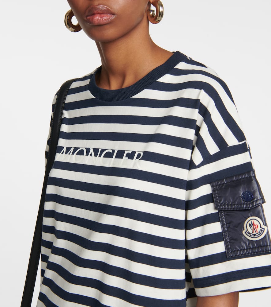MONCLER STRIPED MINIDRESS