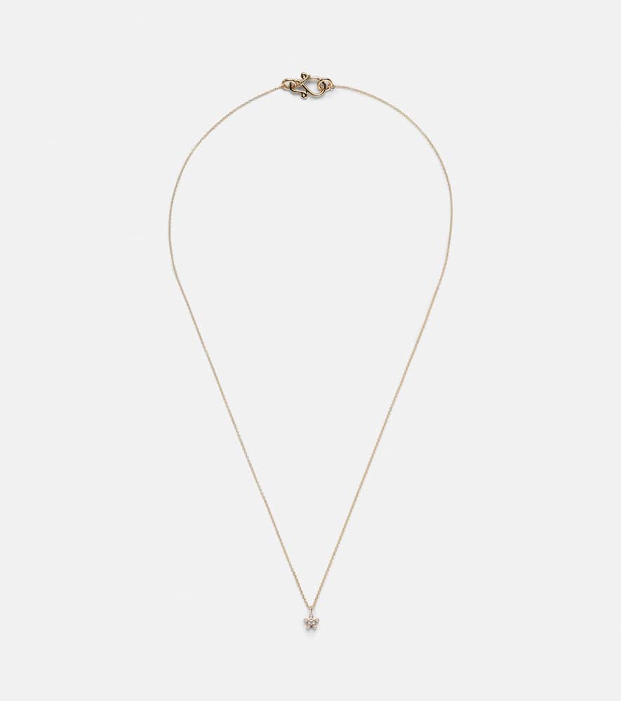 Petit Soleil 18kt gold pendant necklace with diamonds