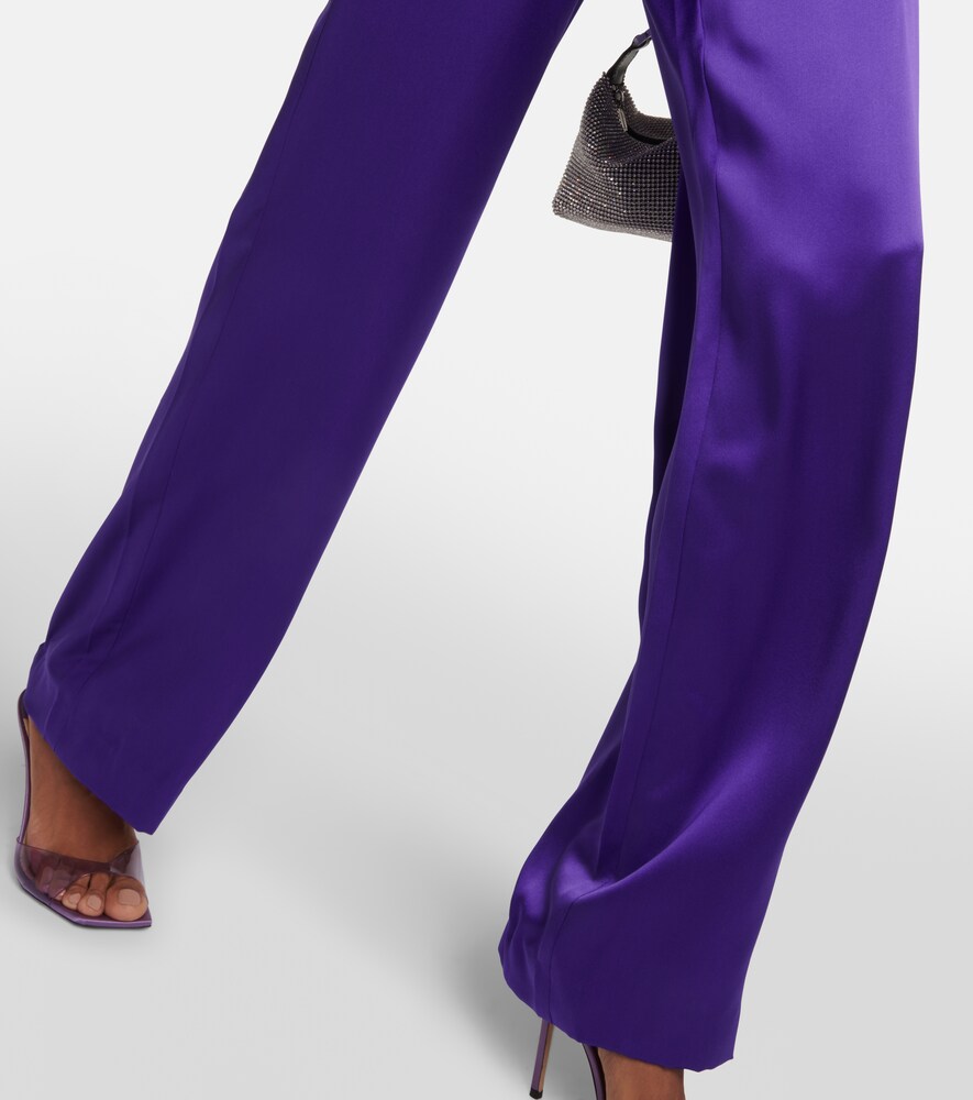  The Sei The Sei High-rise-hose Aus Seidensatin 