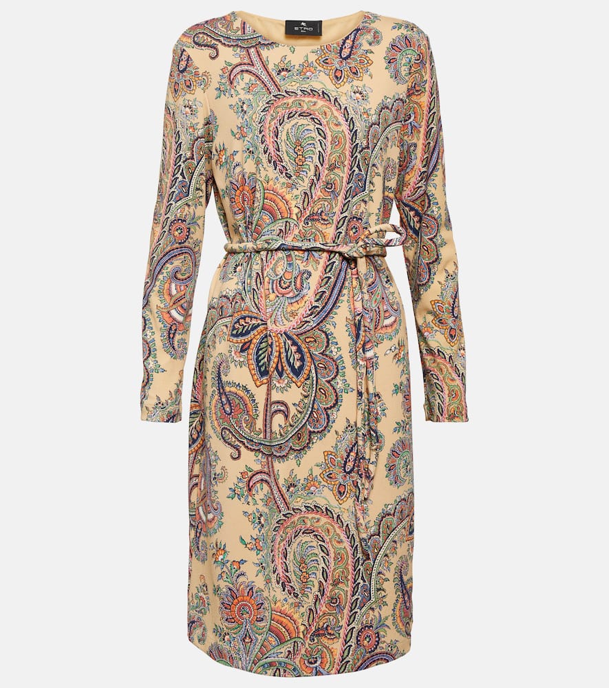Etro Paisley belted minidress