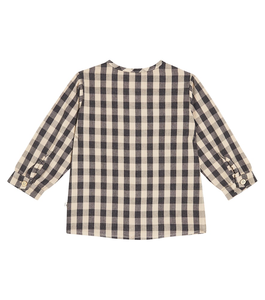 1+ In The Family Baby Henry Checked Cotton Shirt In Multicoloured