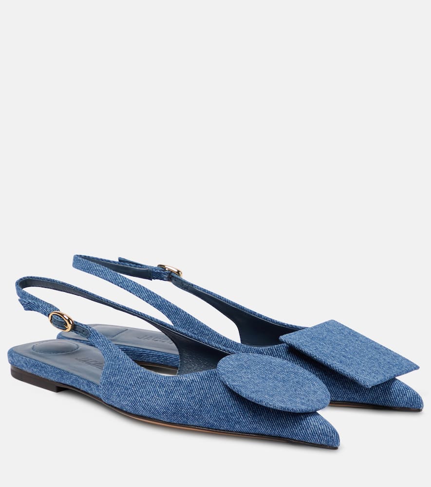 jacquemus ballerines duelo plates en denim