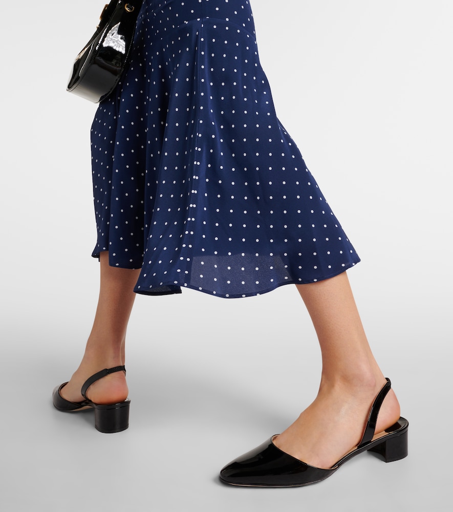 Aspro 30 Patent Leather Slingback Pumps