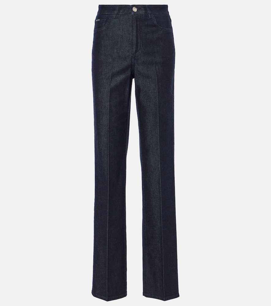 Dolce & Gabbana Mid-rise Flared Jeans In Blue