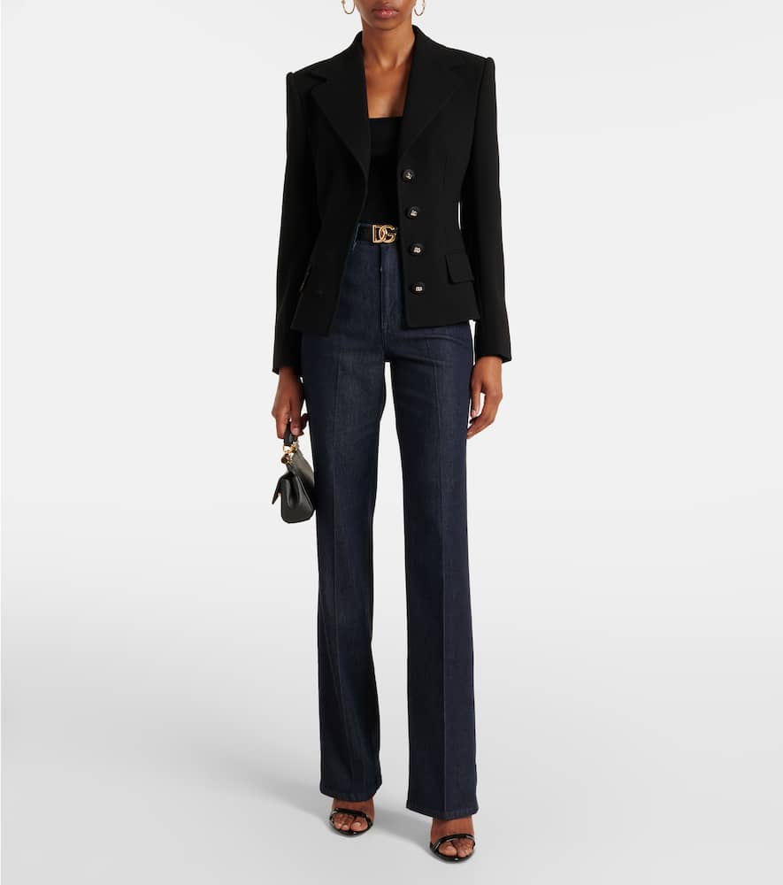Dolce & Gabbana Mid-rise Flared Jeans In Blue