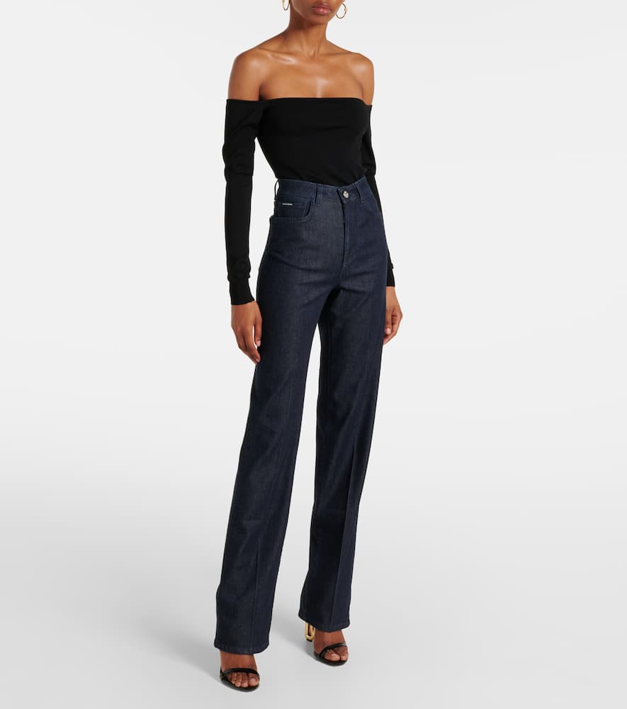 Dolce & Gabbana Mid-rise Flared Jeans In Blue