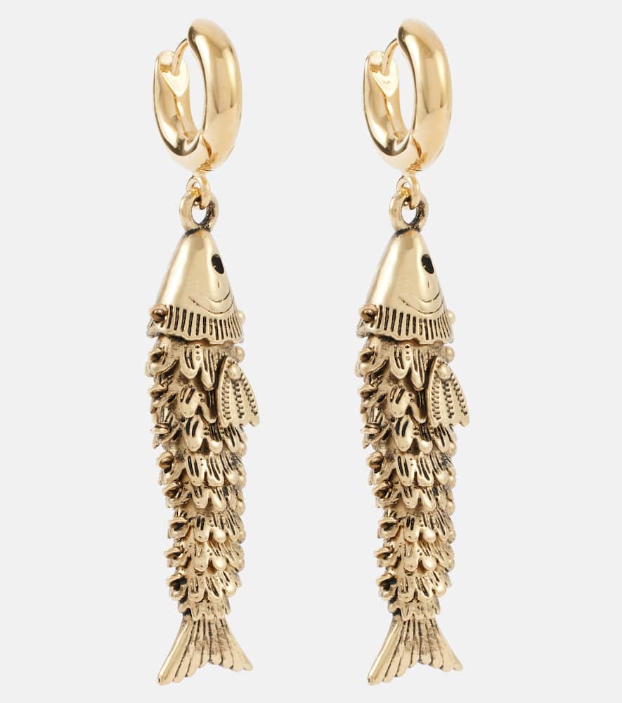 Fish drop earrings