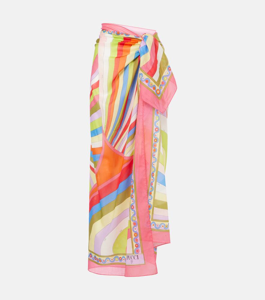 Pucci Iride cotton beach cover-up