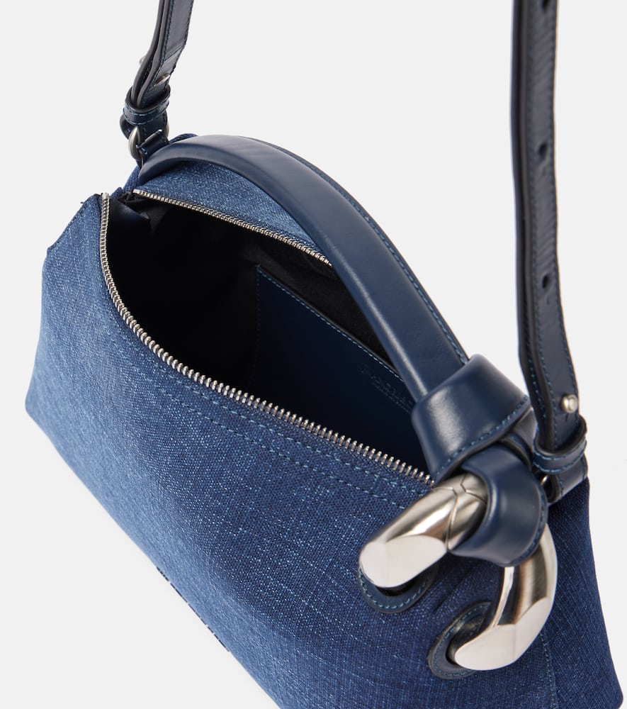 Jw Anderson Jwa Corner Suede Tote Bag In Blue