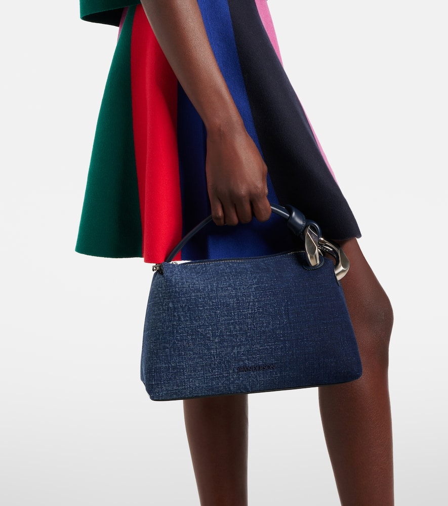Jw Anderson Jwa Corner Suede Tote Bag In Blue