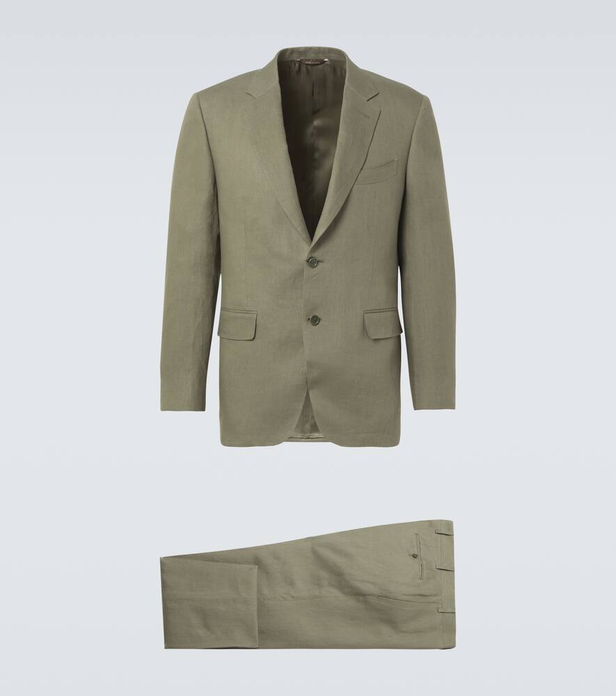 Canali Double-breasted linen suit