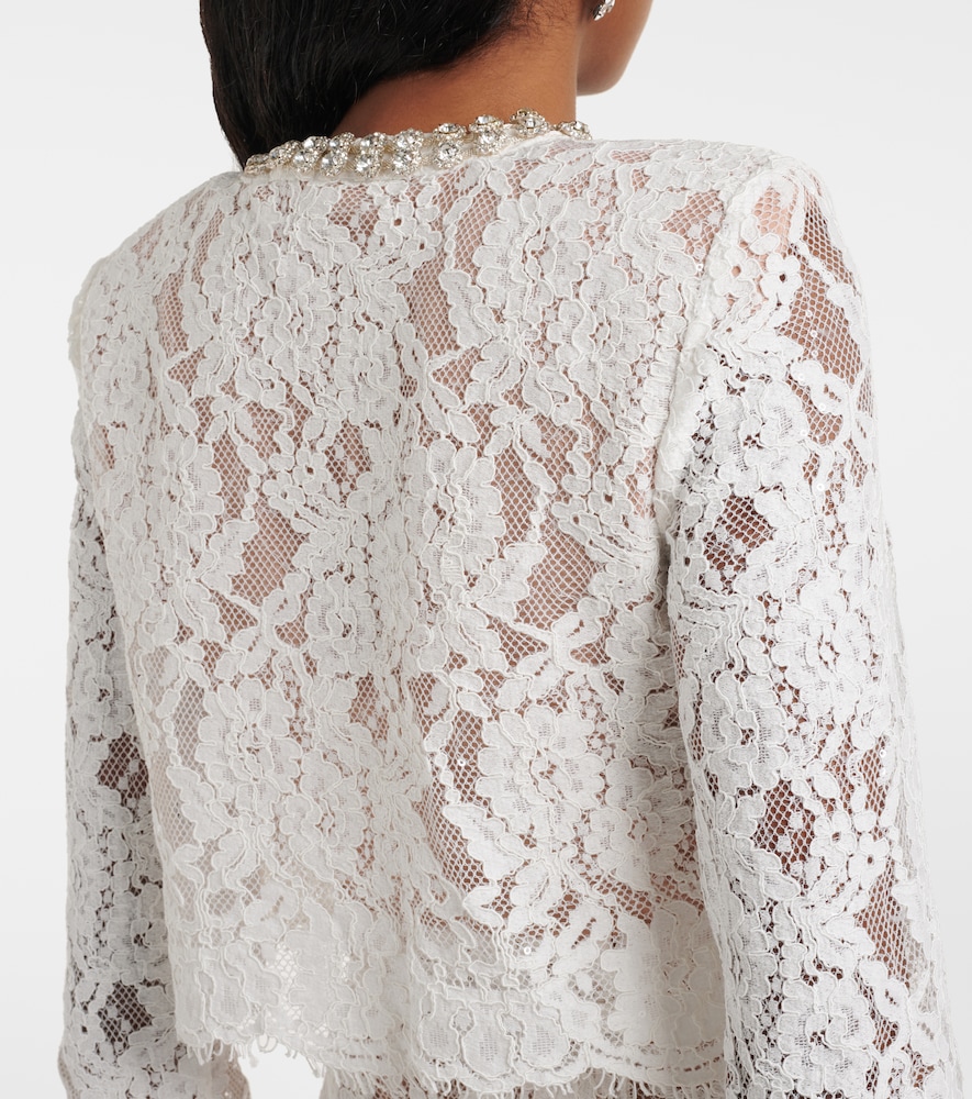 Self-portrait Self-portrait Embellished Lace Midi Dress 