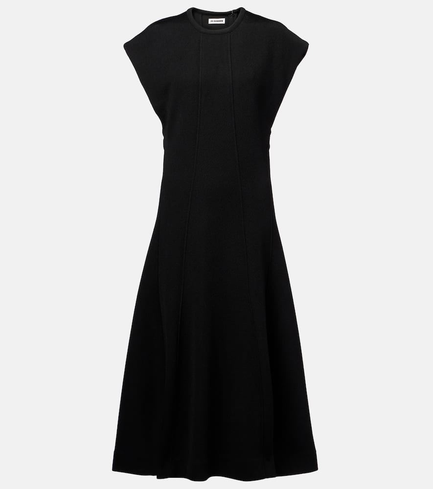 Ribbed-knit midi dress