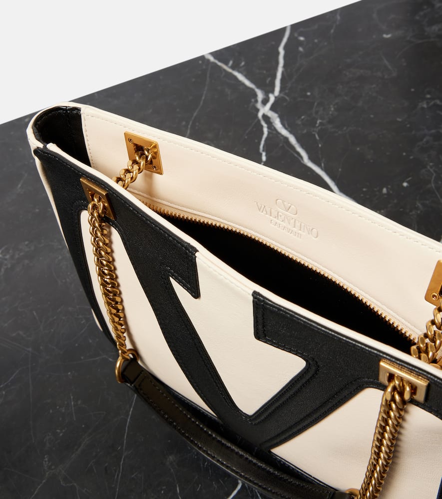 Shop Valentino Viva Superstar Small Leather Tote Bag In Multicolor
