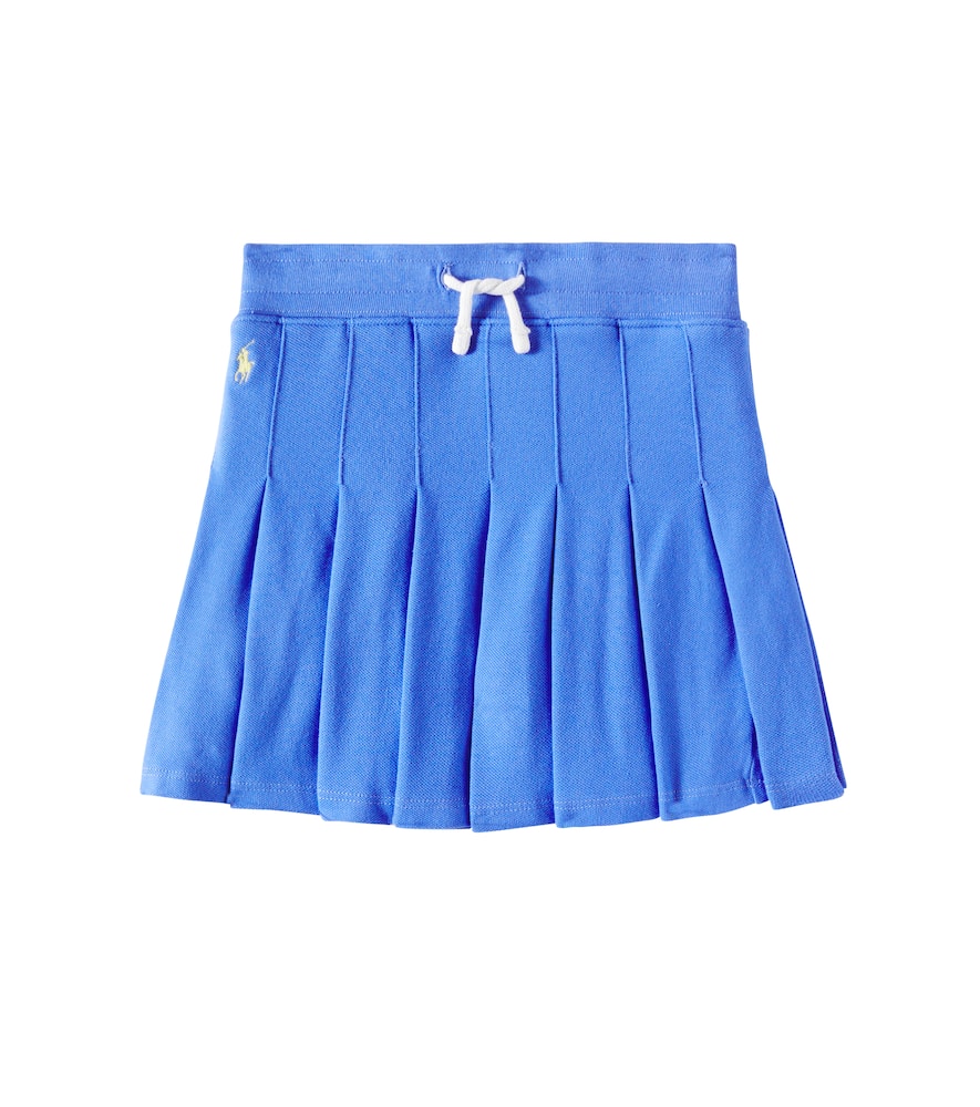 褶裥棉质半身裙