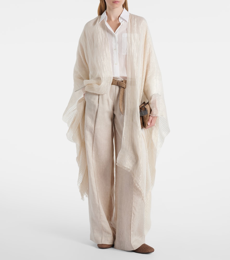  Brunello Cucinelli Brunello Cucinelli Cape Aus Einem Leinengemisch 