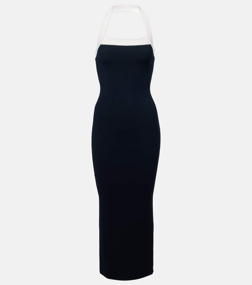Christa halterneck midi dress