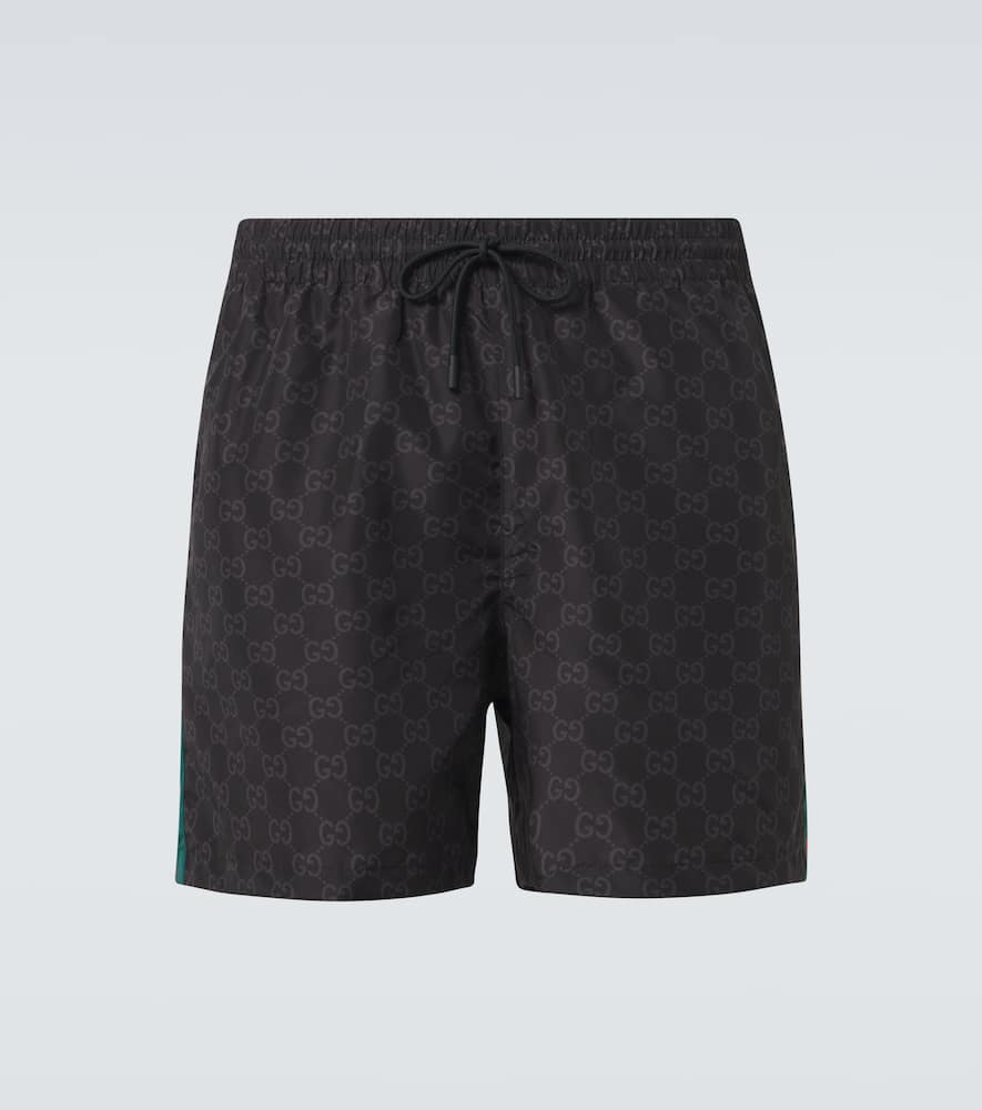 Web Stripe GG swim trunks