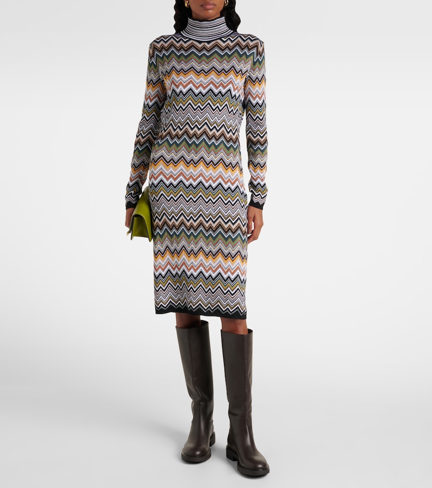  Missoni Missoni Midikleid Aus Häkelstrick 