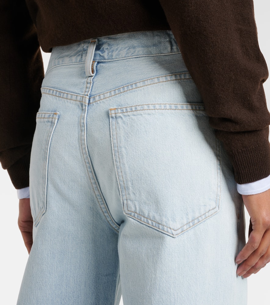 Agolde Shona High-rise Wide-leg Jeans In Blue