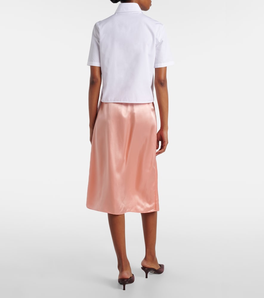  Prada Prada Logo Cotton Poplin Shirt 