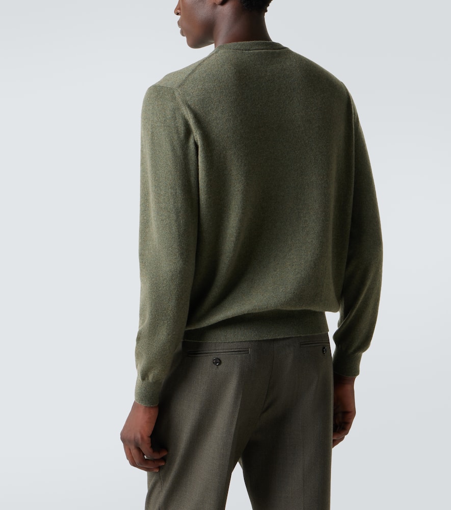 Loro Piana Cashmere Crewneck Sweater In Green