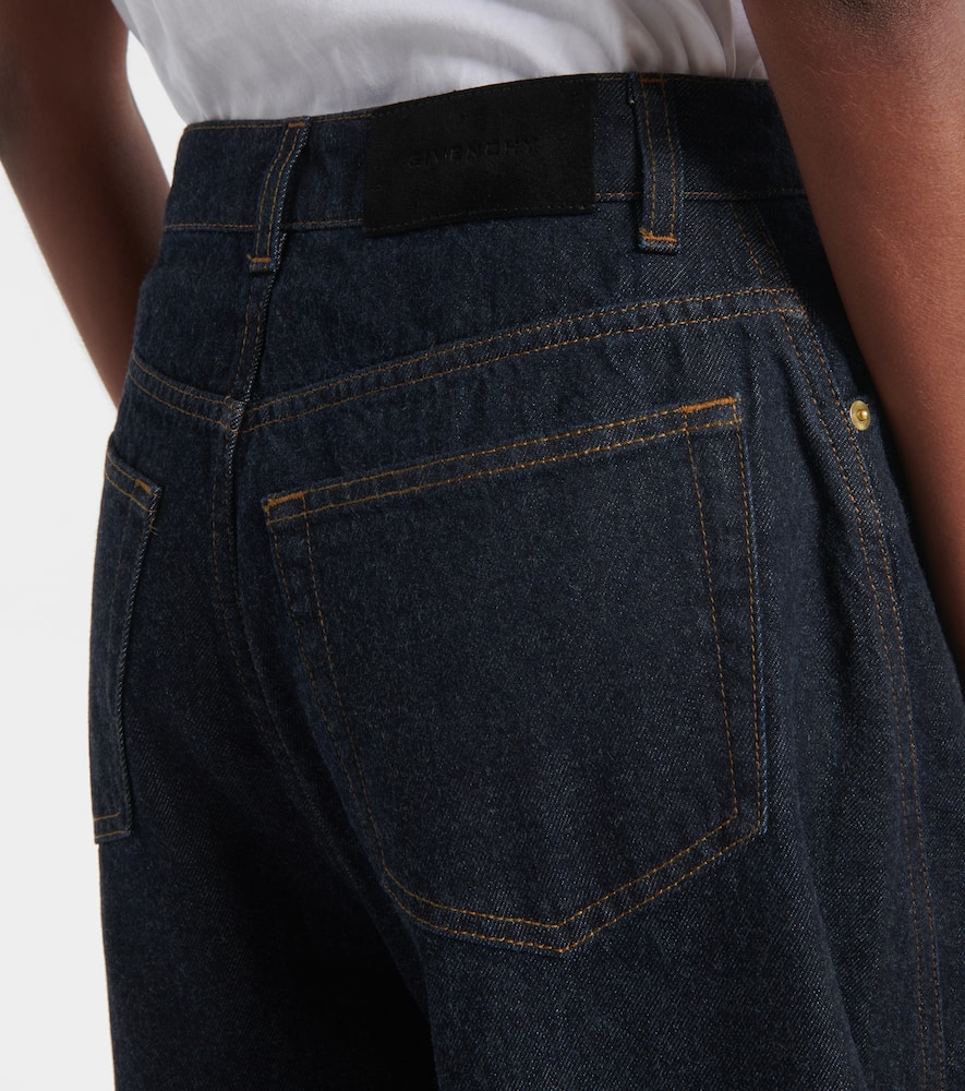 Givenchy High-rise Wide-leg Jeans In Blue