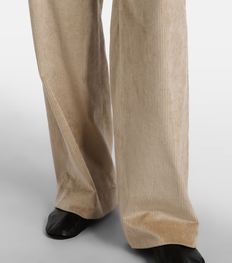 Veronica Beard Grigore Cotton-blend Corduroy Wide-leg Pants In Brown