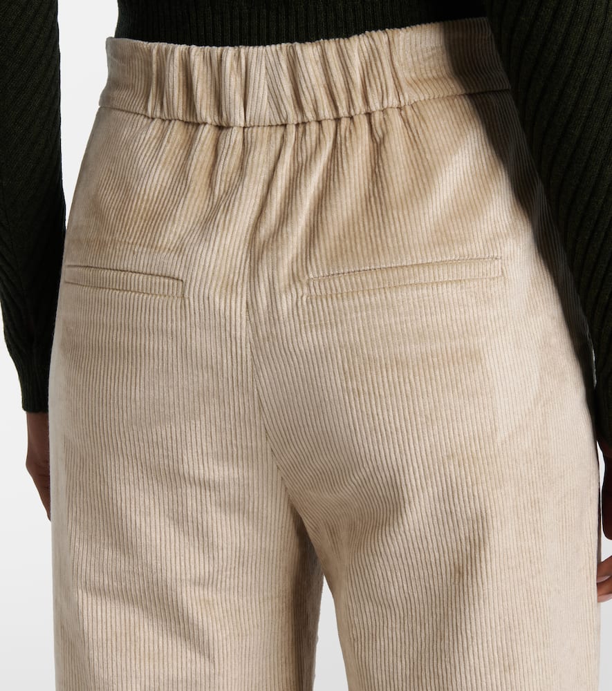Veronica Beard Grigore Cotton-blend Corduroy Wide-leg Pants In Brown