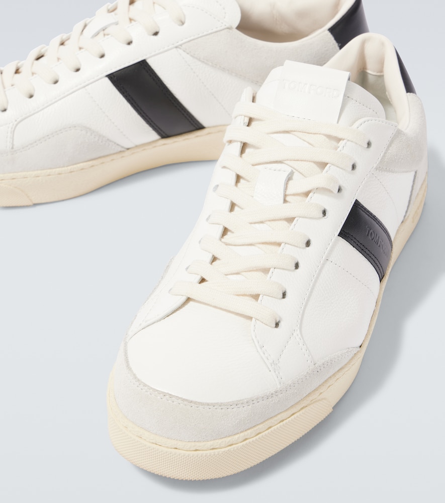  Tom Ford Tom Ford Sneakers Aus Leder Mit Veloursleder 