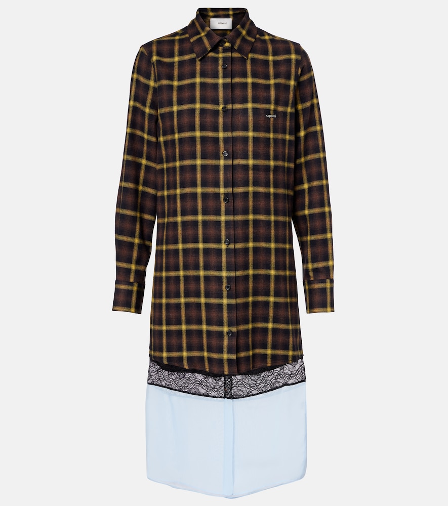 Coperni Coperni Checked shirt dress