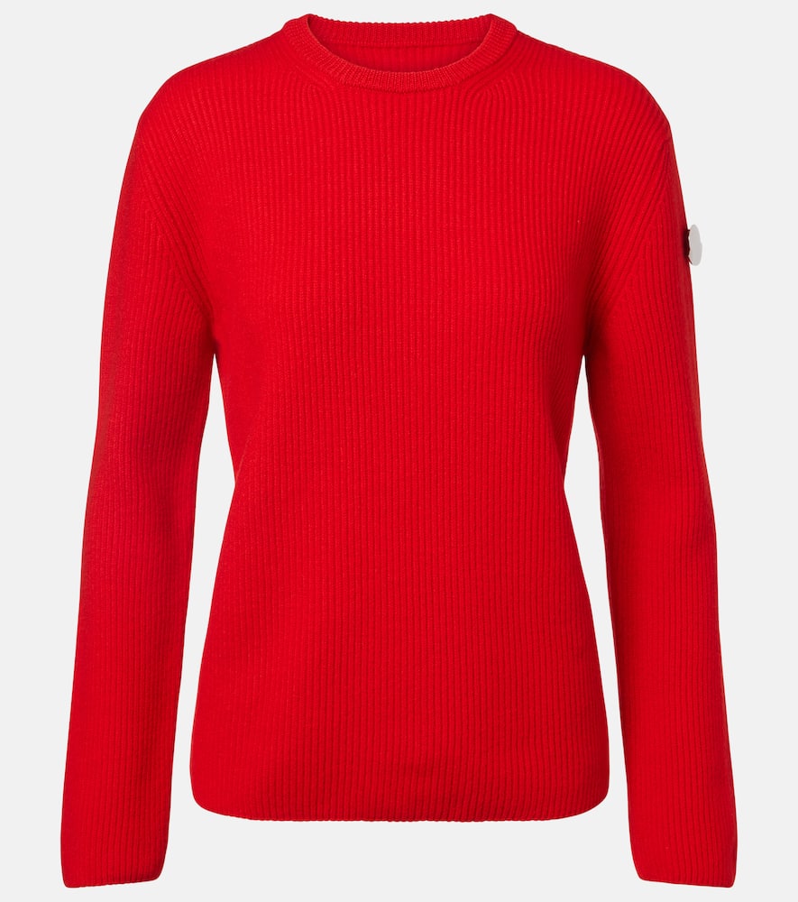 Moncler Genius X Jil Sander Virgin Wool Sweater In Red