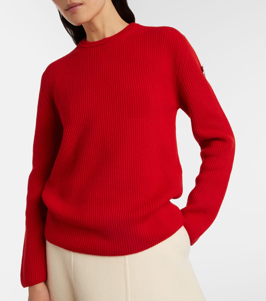 Moncler Genius X Jil Sander Virgin Wool Sweater In Red