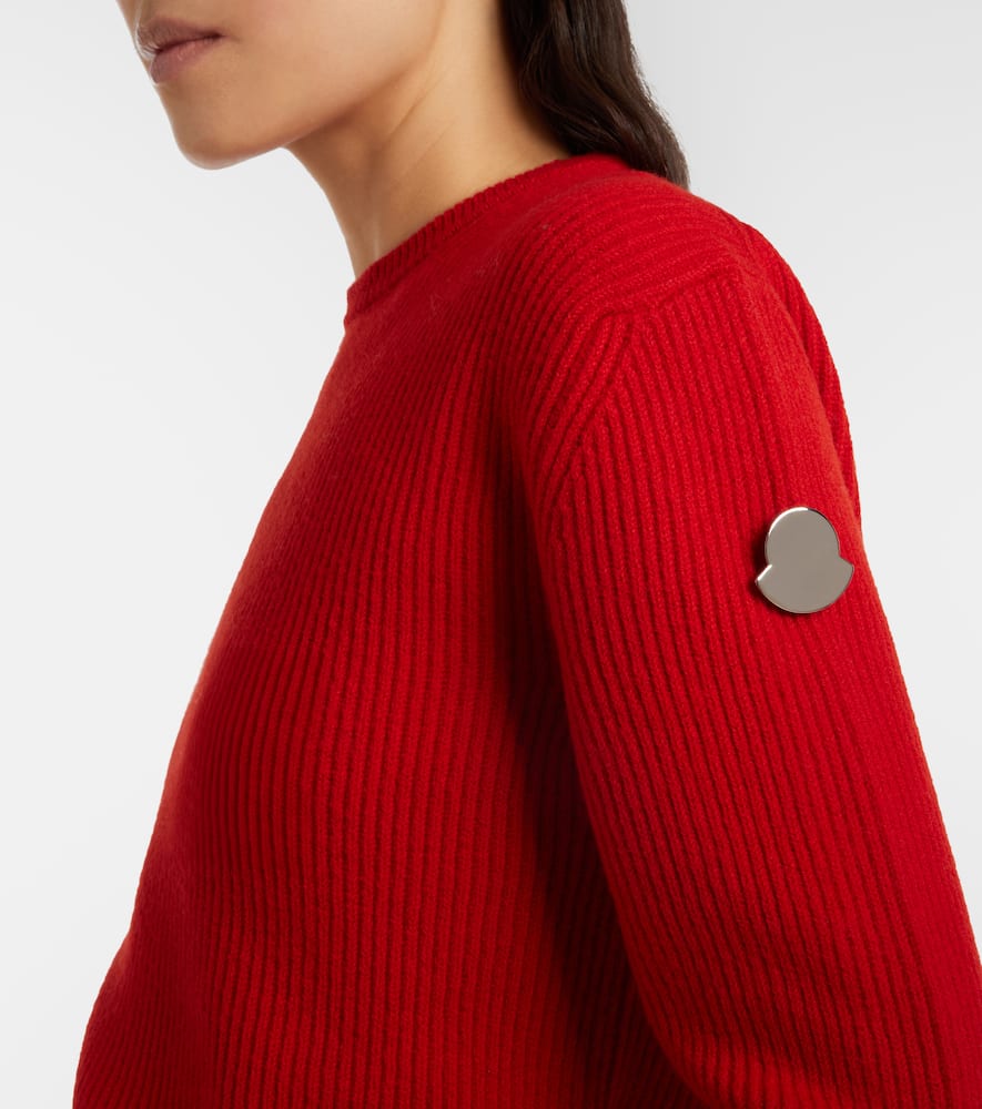 Moncler Genius X Jil Sander Virgin Wool Sweater In Red