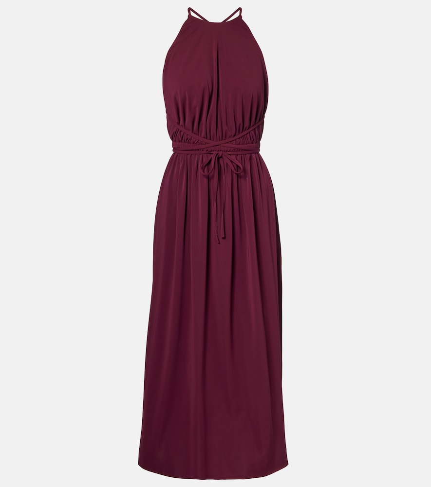 Eres Ines halterneck jersey midi dress